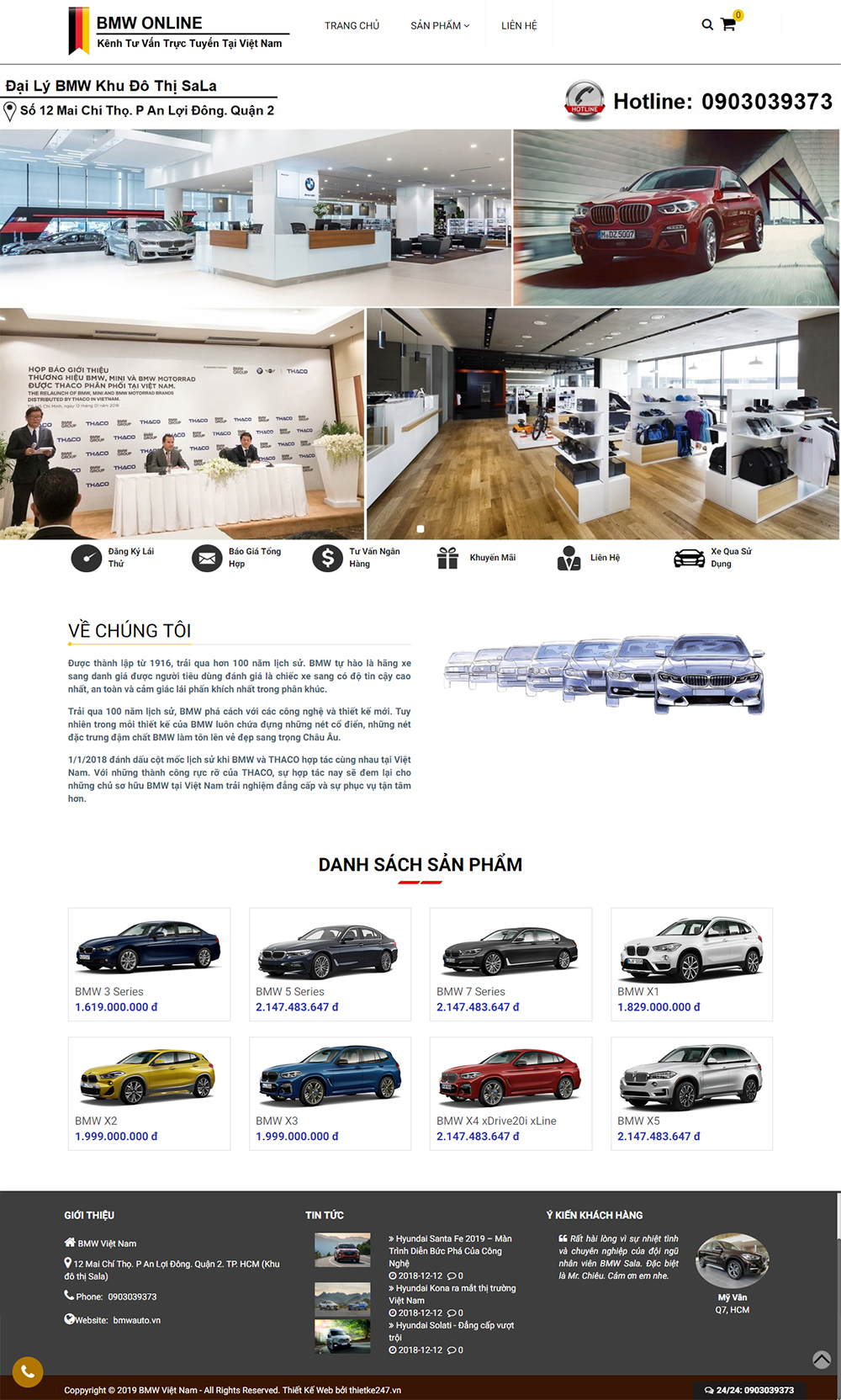 Mẫu website bán hàng CenaStore