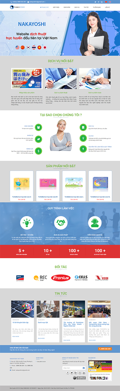 Mẫu website bán hàng CenaStore