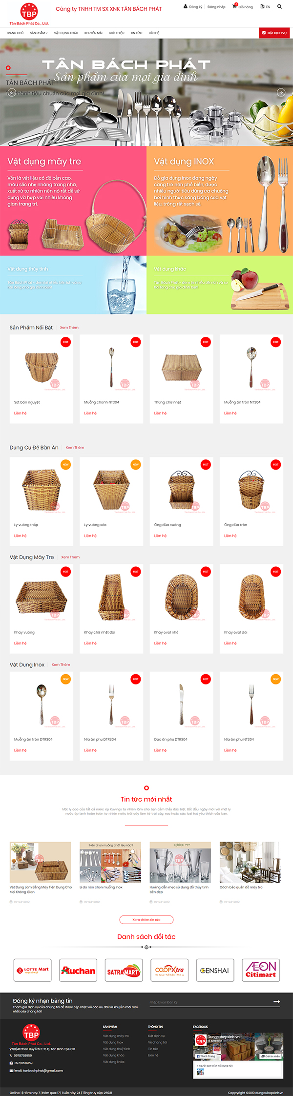 Mẫu website bán hàng CenaStore