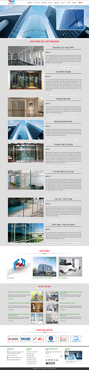 Mẫu website bán hàng CenaStore