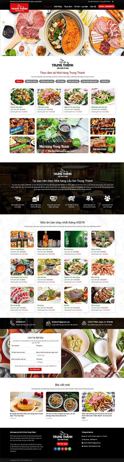 Mẫu website bán hàng CenaStore