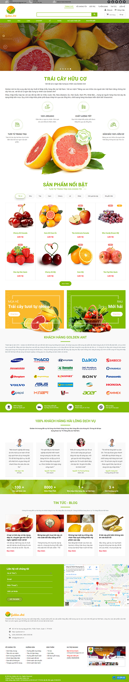 Mẫu website bán hàng CenaStore
