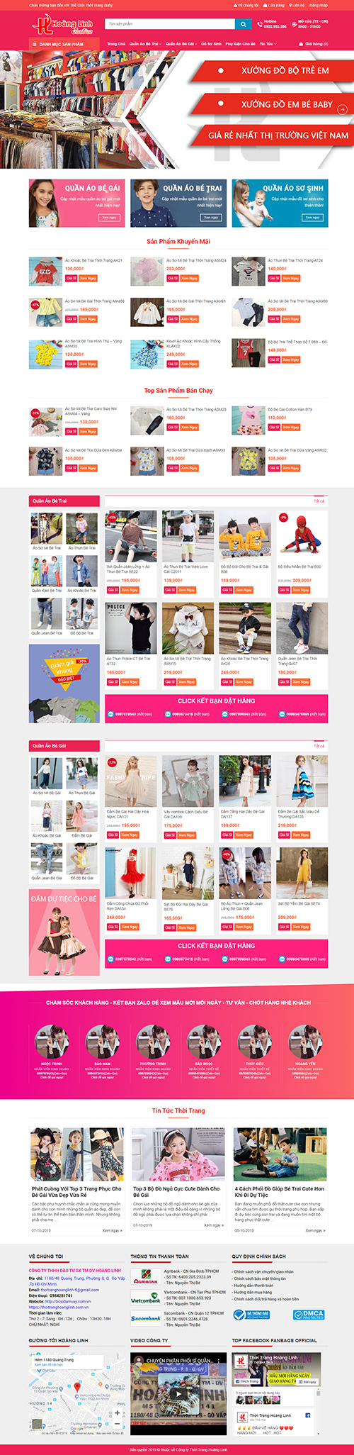 Mẫu website bán hàng CenaStore